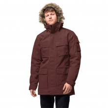 Jack Wolfskin Parka Glacier Canyon (waterproof and windproof, PFC-free) cordovan red Men